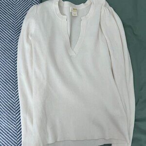 Maeve Knit top with puff Sleeves Size M